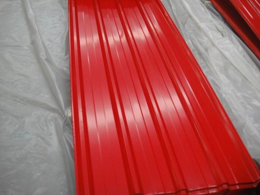 GI Lembar baja bergelombang tahan cuaca Normal Spangle / Big Spangle