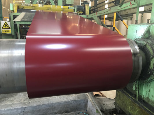 PE / SMP / HDP / PVDF Color Coated Steel Coil Produsen Kekuatan Tinggi