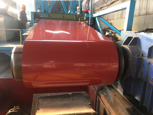 600-1250mm RAL Color Coated Coil Produsen 300-550MPa Kekuatan tarik