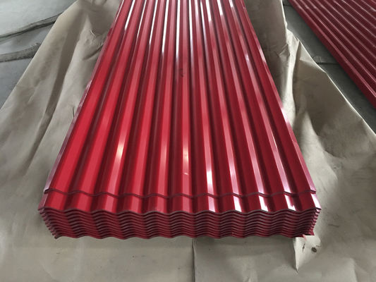 14 Gauge Panel Baja Bergelombang 0,45mm Lapisan Atap Seng Galvanis