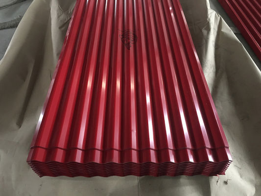 14 Gauge Panel Baja Bergelombang 0,45mm Lapisan Atap Seng Galvanis