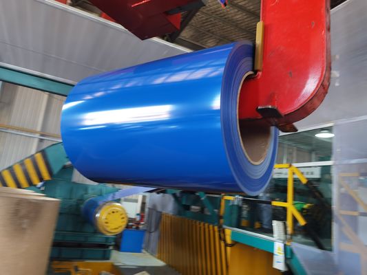 0.13-0.8mm PPGL Steel Coil Dilapisi Aluzinc Steel Coil Untuk Konstruksi Bangunan
