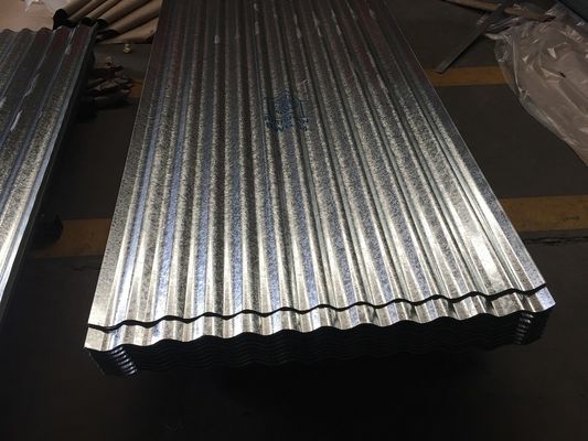 Lembar baja galvanis bergelombang 0,13mm-0,5mm Lembar baja warna untuk atap