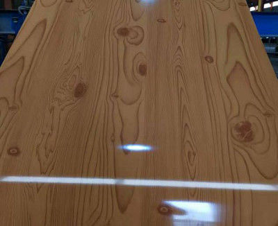 Panas tahan Laminasi Plat Baja 0,3mm-0,8mm PE / PVDF Lapisan