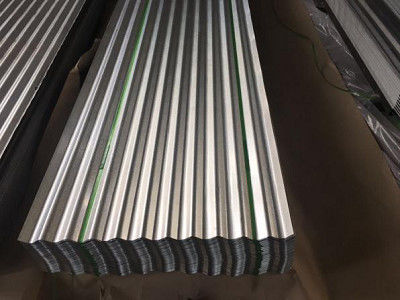 60-95HRB Panel atap logam bergelombang, berlapis warna Gi lembaran bergelombang