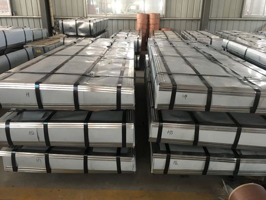 14 Gauge Panel Baja Bergelombang 0,45mm Lapisan Atap Seng Galvanis
