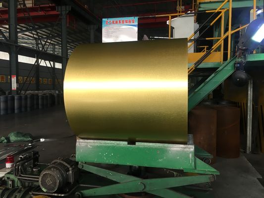 Prepainted Galvalume Steel Coil 0.13mm-0.80mm Untuk Panel Sandwich