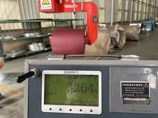 Merah PPGL Steel Coil 0,13mm-0,8mm Lapisan Galvanized Coil tahan korosi