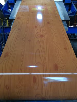 Coil lembaran baja dicetak berlapis 600mm-1250mm Lebar tahan korosi