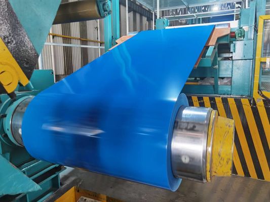Pabrik Roll Steel Prepainted Electrical 600-1250mm Lebar Sertifikat SGS