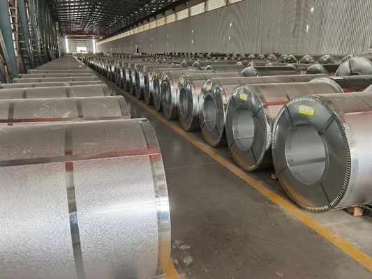 600-1250mm Hot Dip Galvanized Coil Korosi Resistant Reguler / Zero / Big Spangle