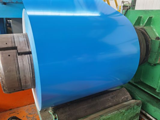 Warna Prepainted Galvanized Steel Coil 600mm-1250mm Lebar Untuk Konstruksi