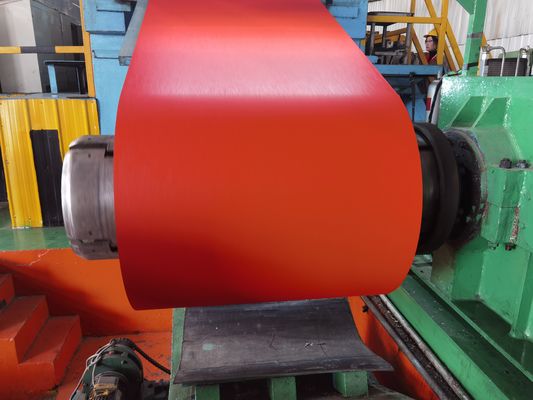 Koil baja berlapis warna 600mm-1250mm Untuk bahan bangunan