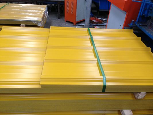 PPGI Lembar atap Normal Spangle Panel baja bergelombang 1000mm-6000mm
