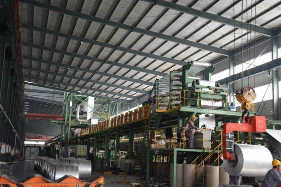 Kekuatan tarik tinggi GL Steel Coil dengan ketebalan 0,13-0,8mm AZ 30-200gsm
