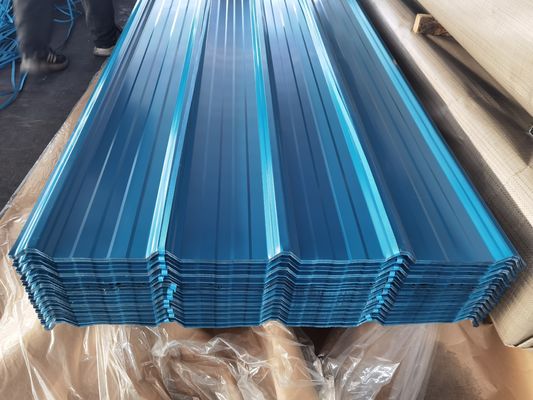 Kekerasan Tinggi 60-95HRB Lembar Baja Bergelombang Permukaan 20-275g/M2 Lapisan Seng